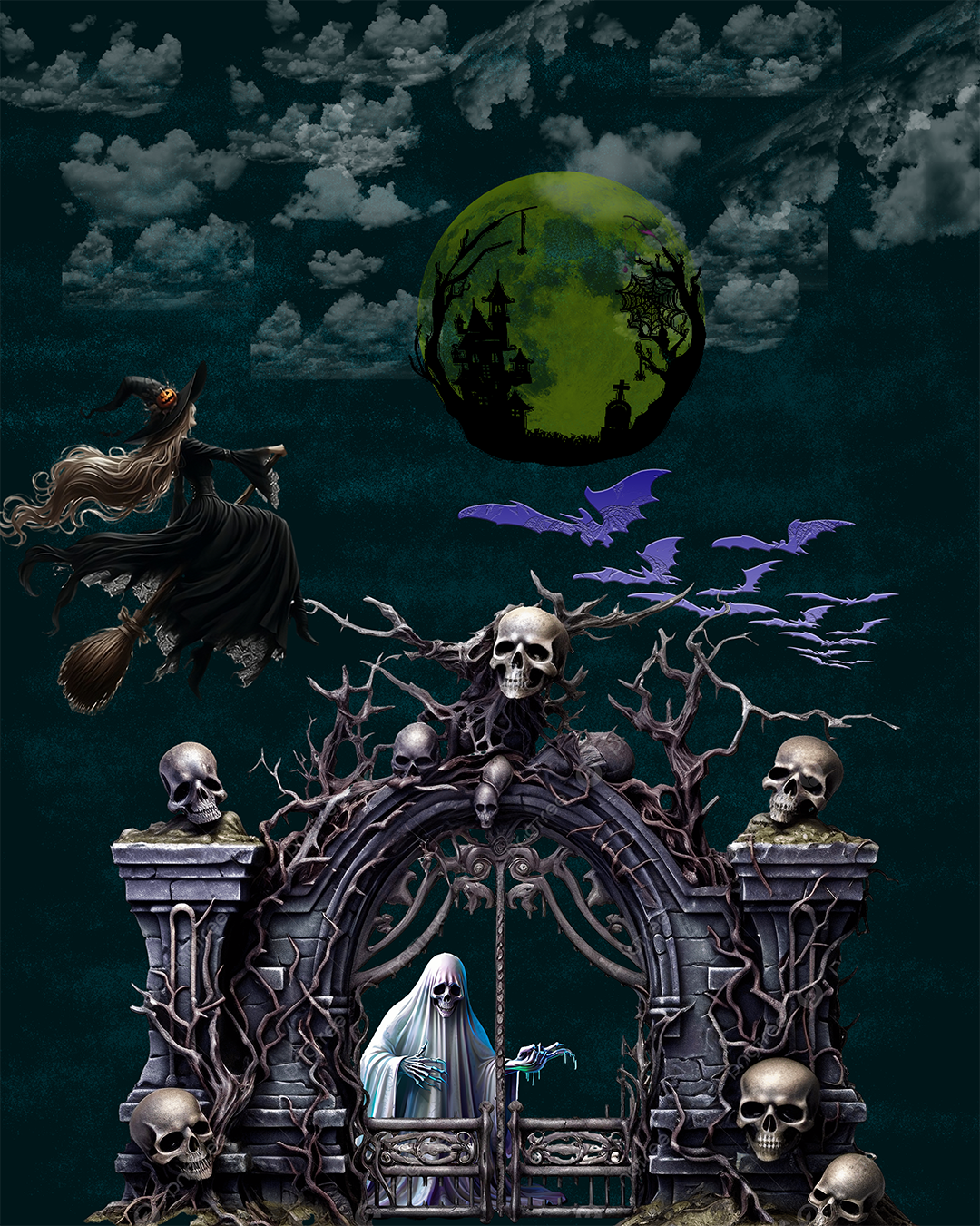 Composição Halloween Photoshop